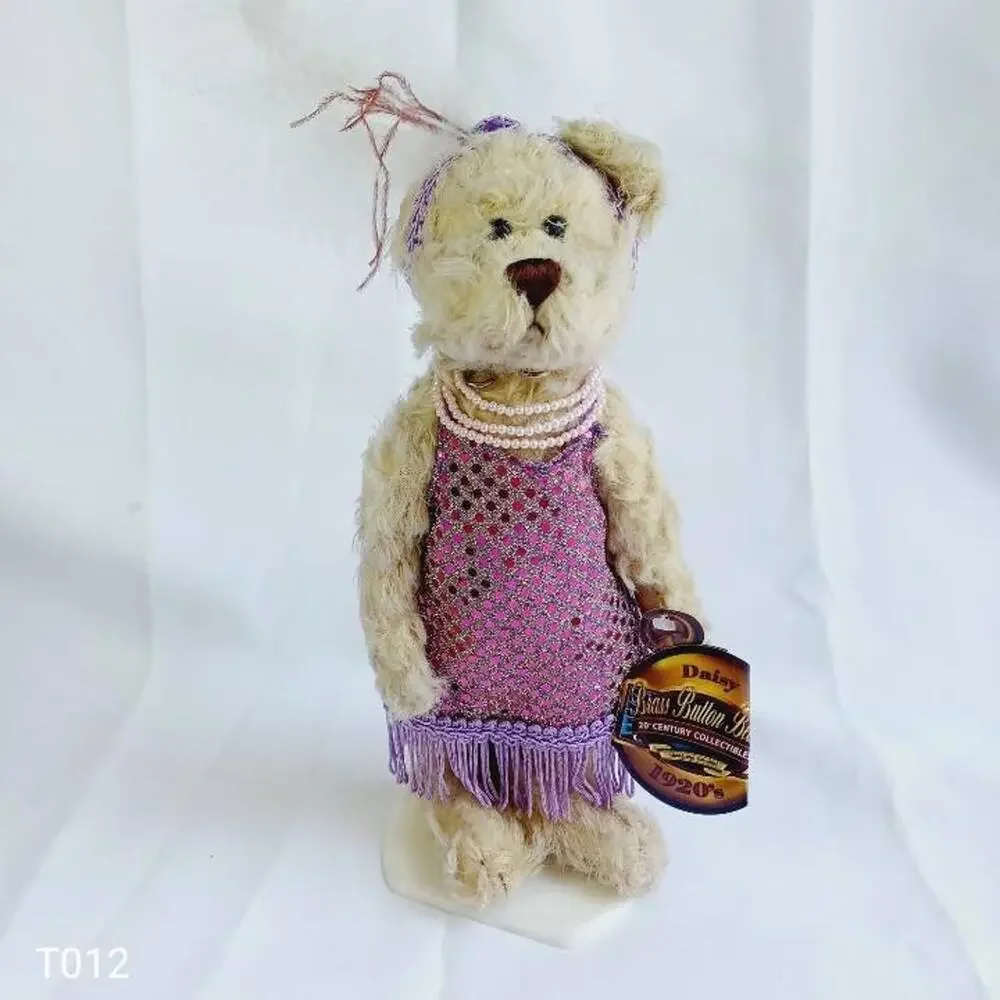 Vtg Brass Button Pickford Bears Daisy 1920 20th Century Collectibles Teddy Stand